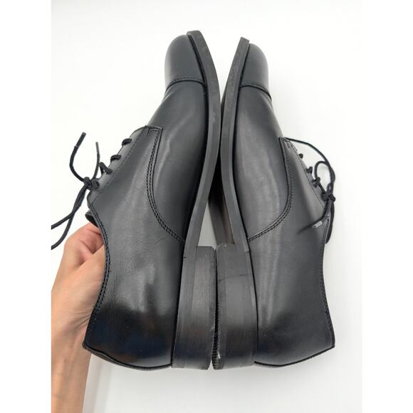 Nordstrom Elliott Cap Toe Lace-Up Derby Shoes Men's Black Size 12M EU45 - Picture 6 of 11